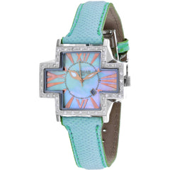 Locman Women's Watch - Italy Plus Quartz MOP Dial Blue Strap | 181MOPSKD/SKKS