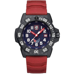 Luminox Men's Watch - Volition Quartz Blue Dial Red Rubber Strap | XS.3501.LM.VO.SET