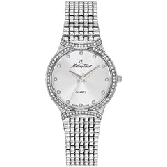 Mathey Tissot Women's Watch - Classic Quartz Silver Dial Steel Bracelet | D2681AI
