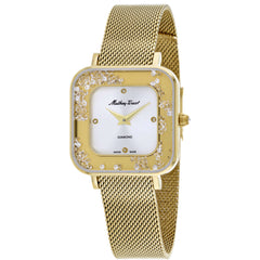 Mathey Tissot Women's Watch - Gemina Silver Dial Yellow Gold Bracelet | D984SPYI