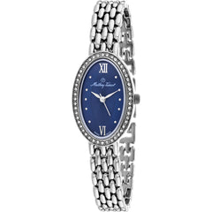 Mathey Tissot Women's Watch - Fleury XVI Quartz Blue Dial Silver Bracelet | FOO1ABU