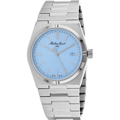 Mathey Tissot Men's Watch - Zoltan Quartz Blue Dial Silver Tone Bracelet | H117SK