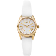 Michael Kors Women's Watch - Lexington Quartz White Dial Leather Strap | MK4900