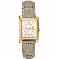 Michael Kors Women's Watch - Essex Quartz White Dial Beige Leather Strap | MK4964