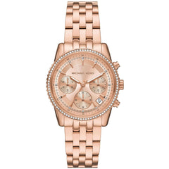 Michael Kors Women's Watch - Bryant Chronograph Rose Gold Dial Bracelet | MK7531