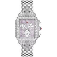 Michele Women's Watch - Deco Limited Edition Diamond Quartz Pink Dial | MWW06A000803