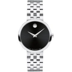 Movado Women's Watch - Museum Quartz Black Dial Stainless Steel Bracelet | 607813