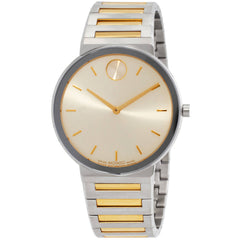 Movado Men's Watch - Bold Horizon Rose Gold Dial Two Tone Steel Bracelet | 3601075