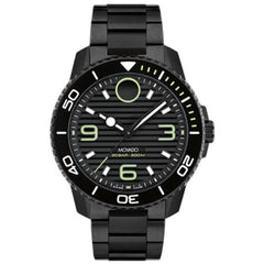 Movado Men's Analog Dive Watch - Bold Quartz Rotating Bezel Black Dial | 3601128