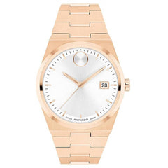 Movado Women's Watch - Bold Quest Quartz White Dial Rose Gold Steel Bracelet | 3601188