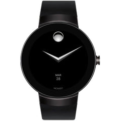 Movado Unisex Smartwatch - Connect Quartz Black Dial Silicone Rubber Strap | 3660018