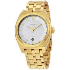 Nixon Men's Watch - The Monopoly Silver Tone Dial Yellow Gold Bracelet | A325-1219
