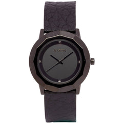 Nixon Women's Analog Watch - The Bobbi Quartz Black Dial Leather Strap | A341-001