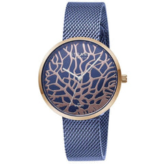 Obaku Women's Watch - Tangle Quartz Blue Dial Steel Mesh Bracelet | S700LXVLML-DTG