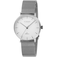 Obaku Women's Watch - Gonone Quartz White Dial Silver Tone Bracelet | S725LXCIMC-DG
