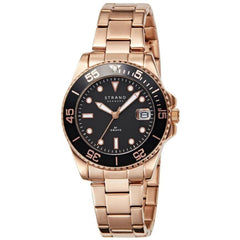 Obaku Women's Watch - Bondi Quartz Black Dial Rose Gold Steel Bracelet | S727LDVBSV