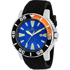 Oceanaut Men's Watch - Marletta Quartz Blue Dial Black Silicone Rubber Strap | OC2914
