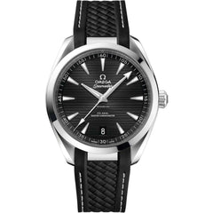 Omega Men's Watch - Seamaster Automatic Black Dial Rubber Strap | O22012412101001