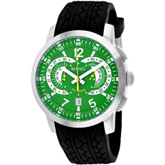 Roberto Bianci Men's Watch - Lombardo Quartz Chrono Green Dial Black Strap | RB70967