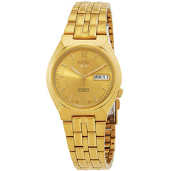 Seiko Men's Watch - Seiko 5 Automatic Yellow Gold Tone Steel Bracelet | SNKL64K1