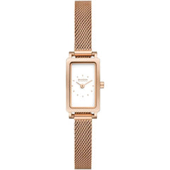 Skagen Women's Watch - Hagen Micro White Dial Rose Gold Steel Mesh Bracelet | SKW3148