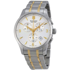 Swiss Army Men's Watch - Alliance Quartz Chronograph Silver Dial Bracelet | 241481