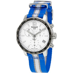 Tissot Men's Watch - Quickster Quartz Chrono White Dial Nylon Strap | T0954171703719