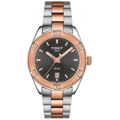 Tissot Men's Watch - PR 100 Sport Chic Quartz Black Dial Bracelet | T1019102206100