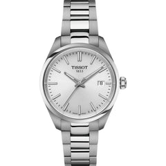 Tissot Women's Analog Watch - PR 100 Quartz Silver Tone Dial Bracelet | T1502101103100
