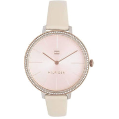 Tommy Hilfiger Women's Watch - Kelly Quartz Rose Gold Dial Leather Strap | 1782111