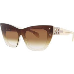 Bugatti Women's Sunglasses - Bone/White Gold Acetate/Titanium Full Rim Frame | 48L BNE