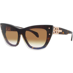Bugatti Women's Sunglasses - Cat Eye Shape Havana Tortoise/Rose Gold Frame | 48L HAV