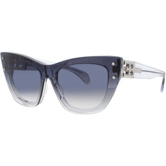 Bugatti Women's Sunglasses - Cat Eye Grey Crystal/Sterling Silver Frame | 48L SCRY