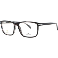 David Beckham Men's Eyeglasses - Square Grey Horn Acetate Full Rim Frame | 1020 2W8