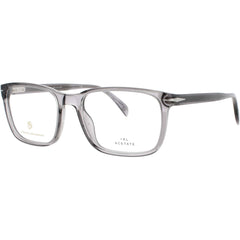 David Beckham Men's Eyeglasses - Square Shape Grey Acetate Full Rim Frame | 1063 KB7