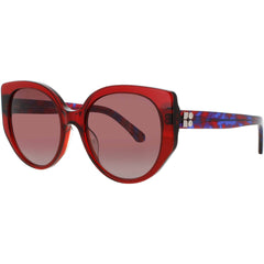 Kate Spade Women's Sunglasses - Cat Eye Shape Red Acetate Frame | SERAPHINA/G/S C9A/3X