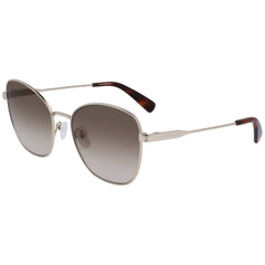 Longchamp Women's Sunglasses - Butterfly Silver Metal Full Rim Frame | LO164S 714