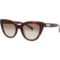Longchamp Women's Sunglasses - Cat Eye Shape Red Havana Acetate Frame | LO686S 518