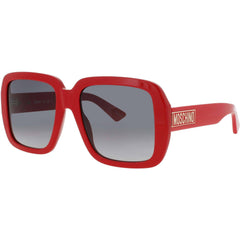Moschino Women's Sunglasses - Square Red Acetate Full Rim Frame | MOS180/S C9A/9O