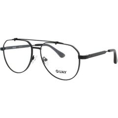Quay Men's Eyeglasses - Aviator Shape Matte Black Metal Frame | ALL CAPS 2530 MTBLK/RX