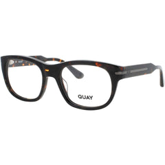 Quay Unisex Eyeglasses - Square Dark Tortoise Full Rim Frame | REAL DEAL 2608 DTRT/RX