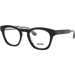 Quay Women's Eyeglasses - Black/Silver Metal/Acetate Frame | BOW TIE 2532 BLK/RX