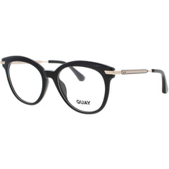 Quay Women's Eyeglasses - Cat Eye Shiny Black/Gold Frame | PENCIL ME IN 2527 BLK/RX