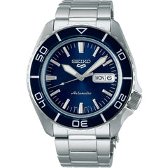 Seiko Men's Watch - 5 Sports Automatic Blue Dial Two Tone Steel Bracelet | SRPK97K1
