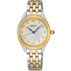Seiko Women's Watch - Quartz Silver Dial Two Tone Stainless Steel Bracelet | SUR380P1