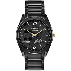 Citizen Men's Watch - Marvel Stan Lee Eco-Drive Black Dial Steel Bracelet | AR3077-56W