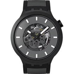 Swatch Men's Watch - Swatch Essentials Past The Horizon Quartz Grey Dial | SB05B113