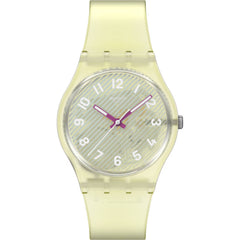 Swatch Unisex Watch - Swatch Essentials Wavelengths of Sand Yellow Dial | SO28J102