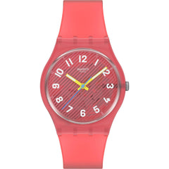 Swatch Unisex Watch - Swatch Essentials Wavelengths of Coral Pink Dial | SO28P114