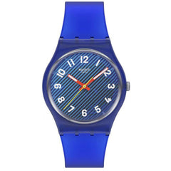 Swatch Unisex Watch - Swatch Essentials Wavelengths of Water Blue Dial | SO28S107